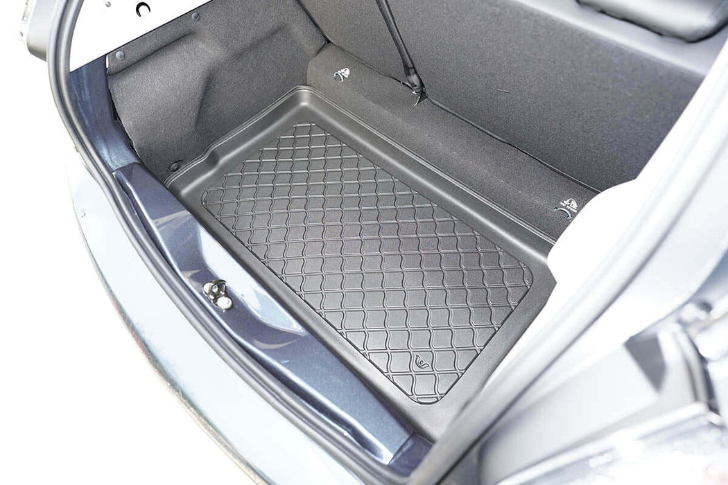 Kofferraumwanne für Renault Zoe ab 2013, aus TPE Material, flexible und pflegeleichte Schutzmatte im Kofferraum.