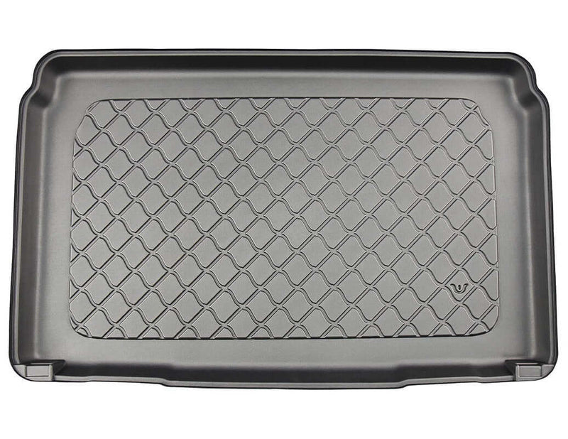 Kofferraumwanne für Opel Corsa und Peugeot 208, flexible TPE-Material, einfacher herausnehmbar, pflegeleicht.