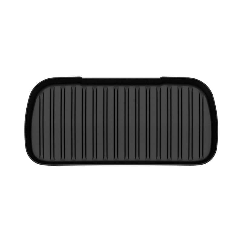 Schwarze Frunk-Wanne von Tesla Model Y Juniper, wasserdicht, rutschfest und schmutzabweisend.