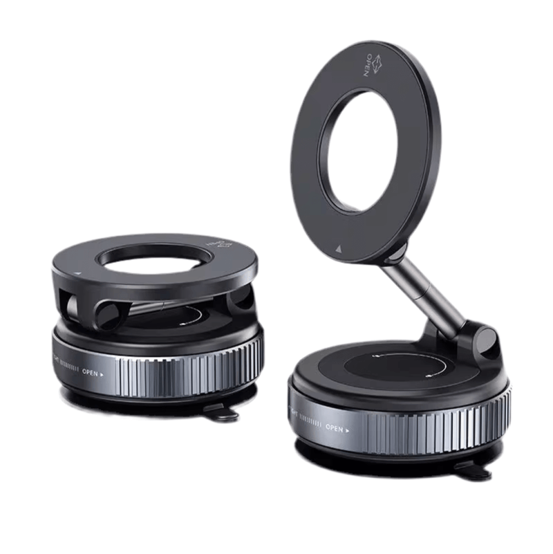 Magsafe vacuum Drehhalterung mit starker Magnetkraft und 360° Drehbarkeit für sichere Smartphone-Halterung.