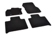 Schwarze Textil-Fussmatten für Renault Zoe ab 2020, passgenau, robust, rutschhemmende Gummibeschichtung.
