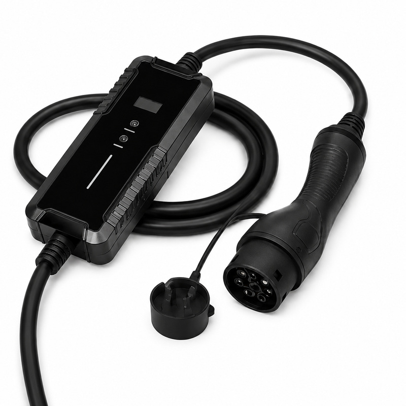 E-LINE Premium EV-Ladegerät Typ 2 für Schweizer Steckdose – 6/8/10 A