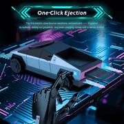3 in 1 Tesla Cybertruck Magsafe Chargerstation with one-click ejection feature on a futuristic background.