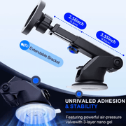 Magsafe Smartphone Halterung mit Gelenk & Saugnapf mit extendable bracket für Stabilität und starken Halt.