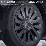 Radkappen 18 Zoll matt schwarz (4-teilig) Tesla Model 3 Highland - eleganter Radschutz für 2024