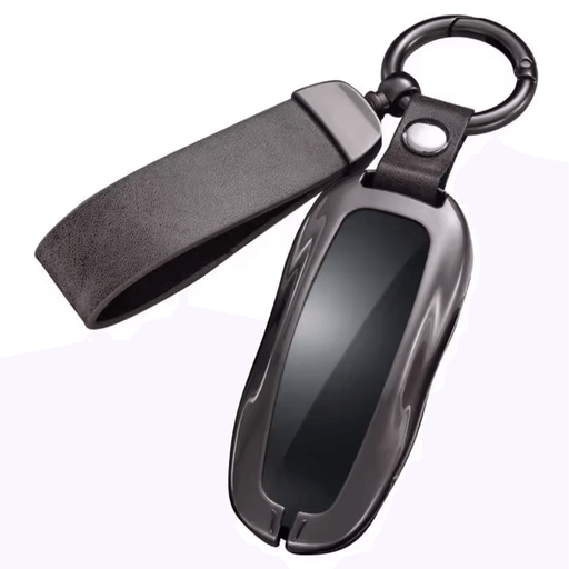 Schlüsselanhänger für Tesla Model X aus Aluminium mit eleganter Anhängeschlaufe, super dünn und ultraleicht.