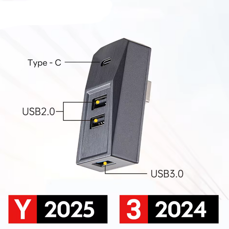 USB-Hub Handschuhfach Dockingstation Tesla Model 3/Y · ab 2024/2025