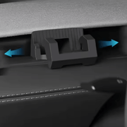 Universalhalter für Handy & Taschen für Tesla Model 3/Y · ab 2024/2025, Dashboard Halterung im Detail.