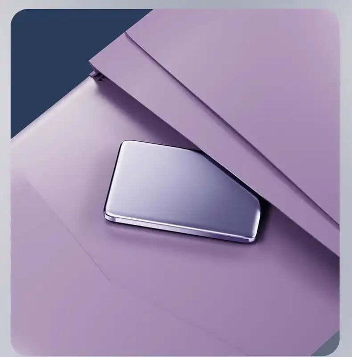 Sleek Powerbank Magsafe 10,000 mAh on Purple Surface, Wireless Magnetic Design for Fast Charging and Secure Connection.