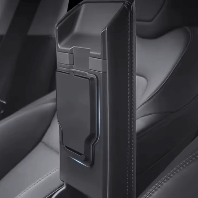 Armlehnen-Aufbewahrungsbox für Tesla Model 3/Y, aus hochwertigem ABS, stilvoll und funktional.