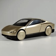 Tesla Cybercab Robotaxi Modellauto 1/32 in gold mit Sound- und Lichteffekten, ideal für Sammler.
