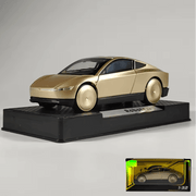 Tesla Cybercab Robotaxi Modellauto 1/32 in gold, hochwertiges Modell mit Sound und Lichteffekten.