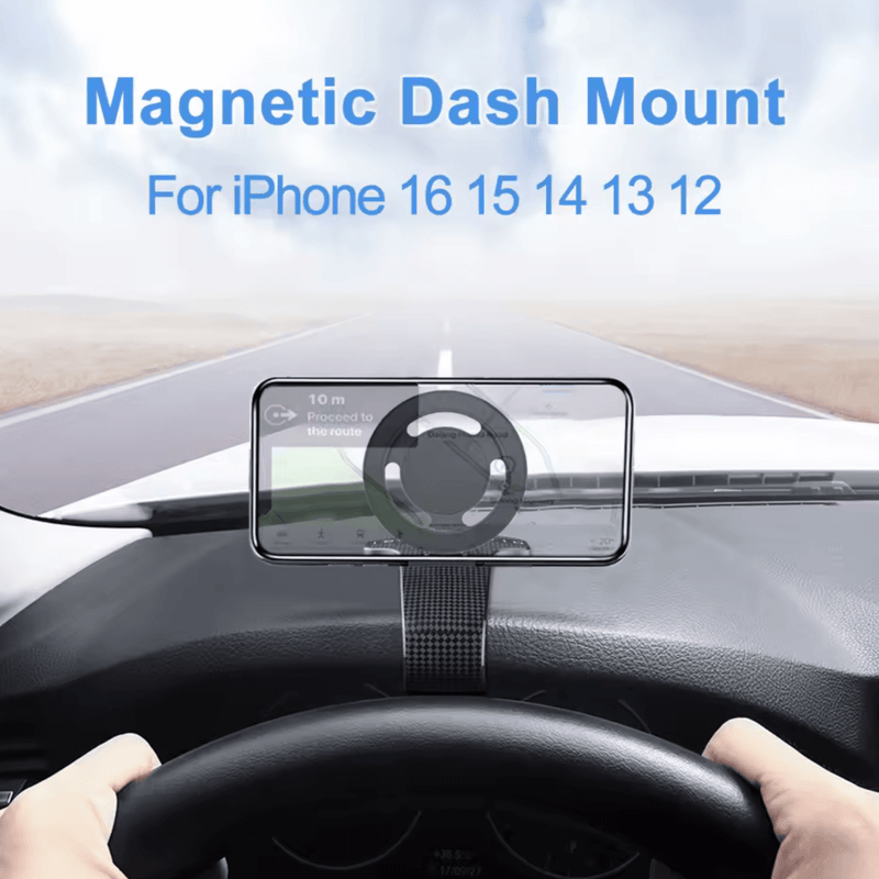 MagSafe Telefonhalterung Universal für iPhone 16 15 14 13 12 mit magnetischem Dash-Mount.