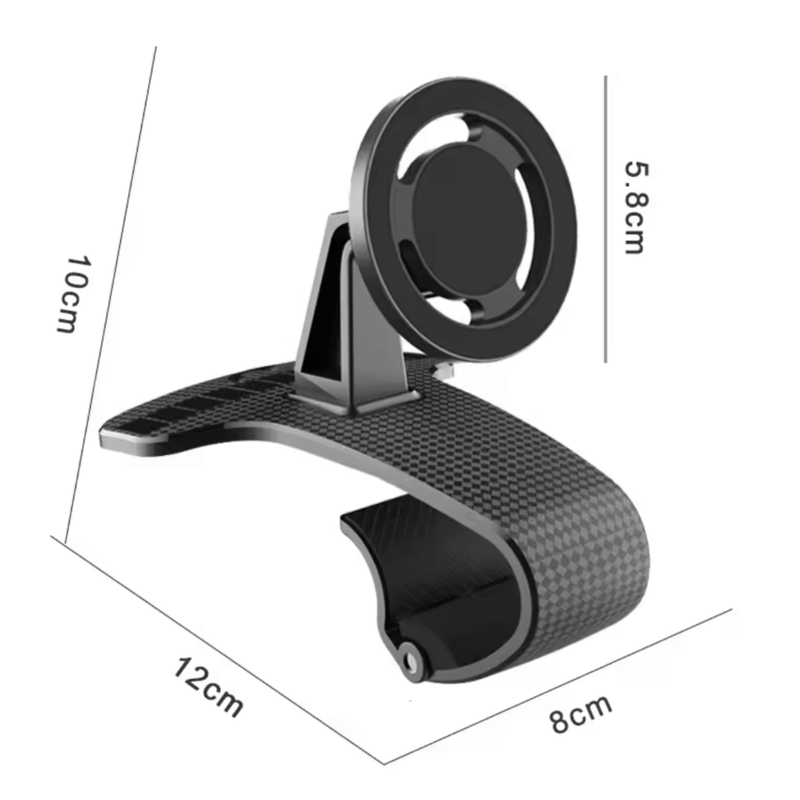 MagSafe Telefonhalterung Universal produktfoto mit abmessungen von 12cm x 8cm x 5.8cm