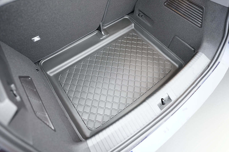 Kofferraumwanne aus flexiblen TPE für Renault Megane E-Tech ab 2022, wasserdicht und pflegeleicht.