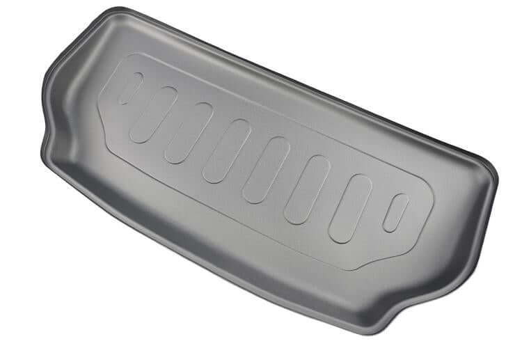 Kofferraumwanne für Tesla Model X ab 2021, schwarz, aus hochwertigem TPE-Material, wasserfest und schmutzabweisend.