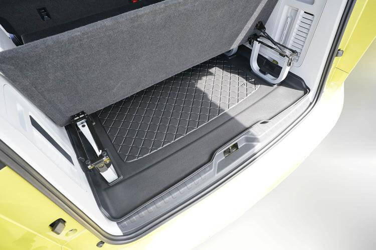 Kofferraumwanne für VW ID. Buzz 2022, flexible TPE-Material, pflegeleicht und ausrollbar.