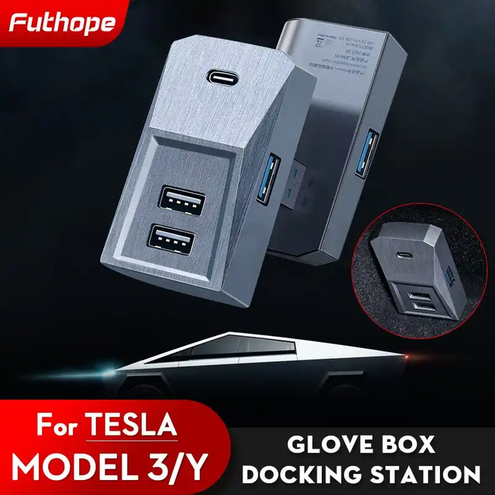 USB Handschuhfach Dockingstation Tesla Model 3/Y Facelift 2021