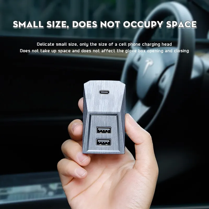 USB Handschuhfach Dockingstation Tesla Model 3/Y Facelift 2021
