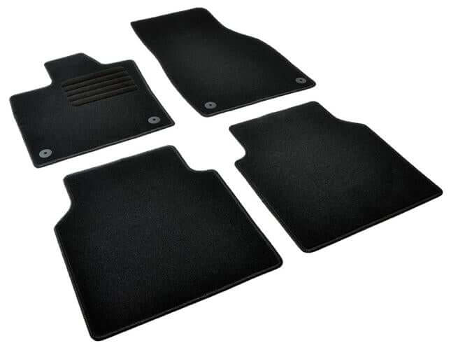 Textil Fußmatten für VW ID.7 ab 2023 in schwarz, rutschfest, langlebig und passgenau für optimalen Schutz.