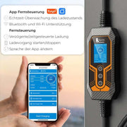 Tragbare EV Ladestation mit Wi-Fi App Steuerung und Echtzeitüberwachung, Schnellladung für Elektroautos