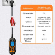 Adapterkabel CEE 16/5 zu EU Schuko EV - Ladekabel | e - car - shop.ch