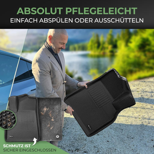 Allwetter Fussmatten für Tesla Model Y bis 2024 (5 Sitzer) | e - car - shop.ch