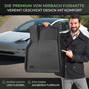 Allwetter Fussmatten für Tesla Model Y bis 2024 (5 Sitzer) | e - car - shop.ch