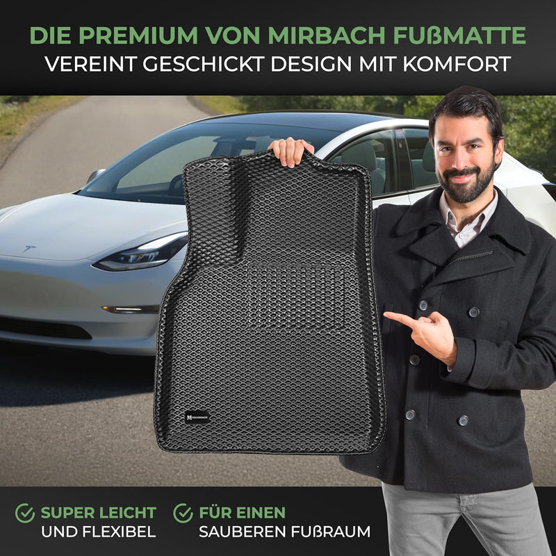 Allwetter Fussmatten für Tesla Model Y bis 2024 (5 Sitzer) | e - car - shop.ch