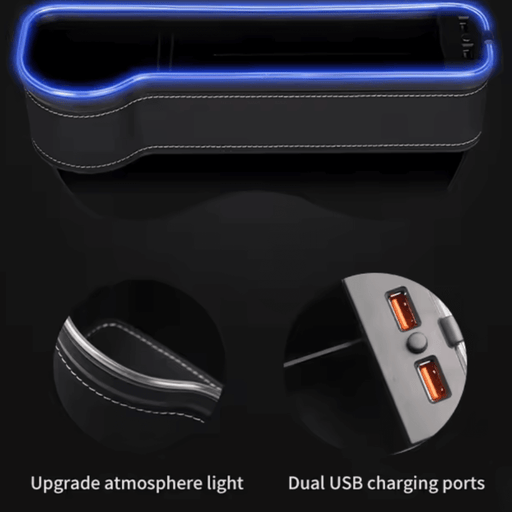 Auto - Sitz - Organizer mit LED & Ladefunktion | e - car - shop.ch