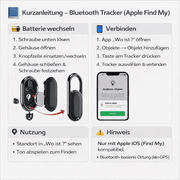Bluetooth Tracker für Apple Find My – Schlüsselanhänger Locator (iOS kompatibel) | e - car - shop.ch