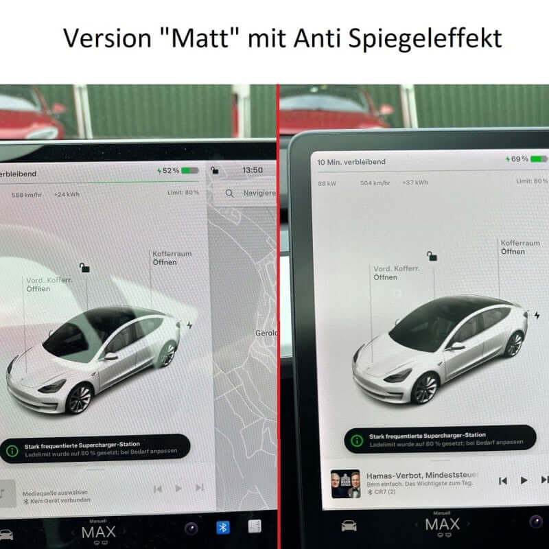 Displayschutzfolie Tesla Model 3/Y · bis 2023/2024 | e - car - shop.ch
