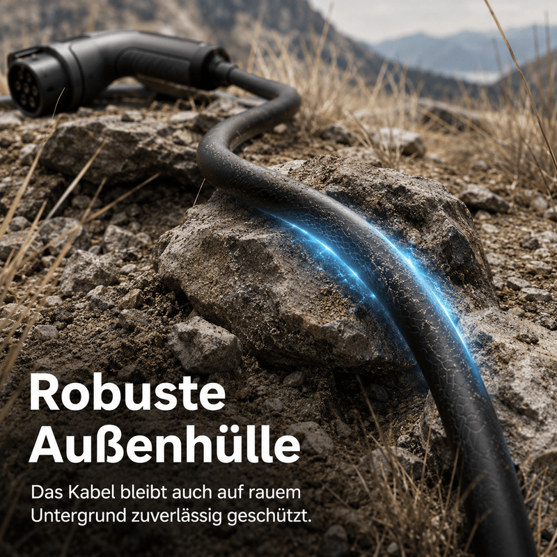 E-LINE Premium EV-Ladegerät Typ 2 für Schweizer Steckdose – 6/8/10 A | e-car-shop.ch