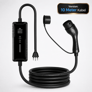 E-LINE Premium EV-Ladegerät Typ 2 für Schweizer Steckdose – 6/8/10 A | e-car-shop.ch