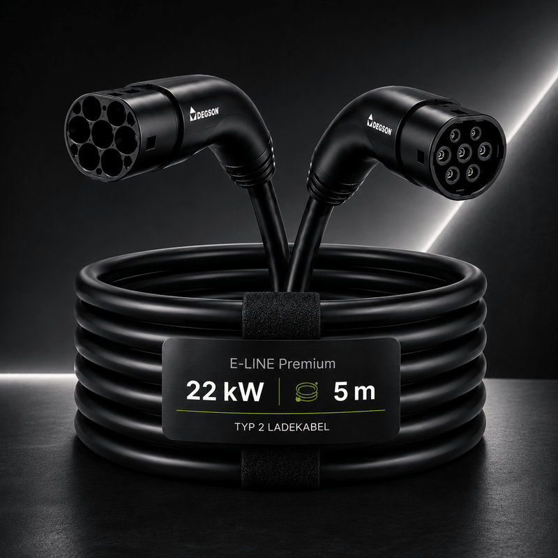 E - LINE Premium Typ 2 Ladekabel, 22 KW 5M | e - car - shop.ch