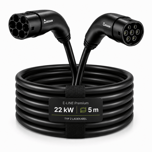 E - LINE Premium Typ 2 Ladekabel, 22 KW 5M | e - car - shop.ch