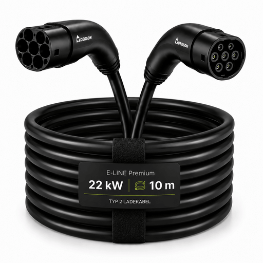 E-LINE Premium Typ 2 Ladekabel IP67, 22 KW 10M | e-car-shop.ch