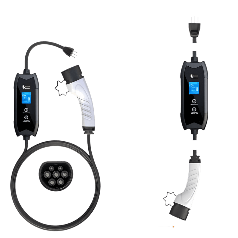 Elektroauto Ladegerät Typ2 für Haushaltssteckdose (CH - Stecker T13) | e - car - shop.ch