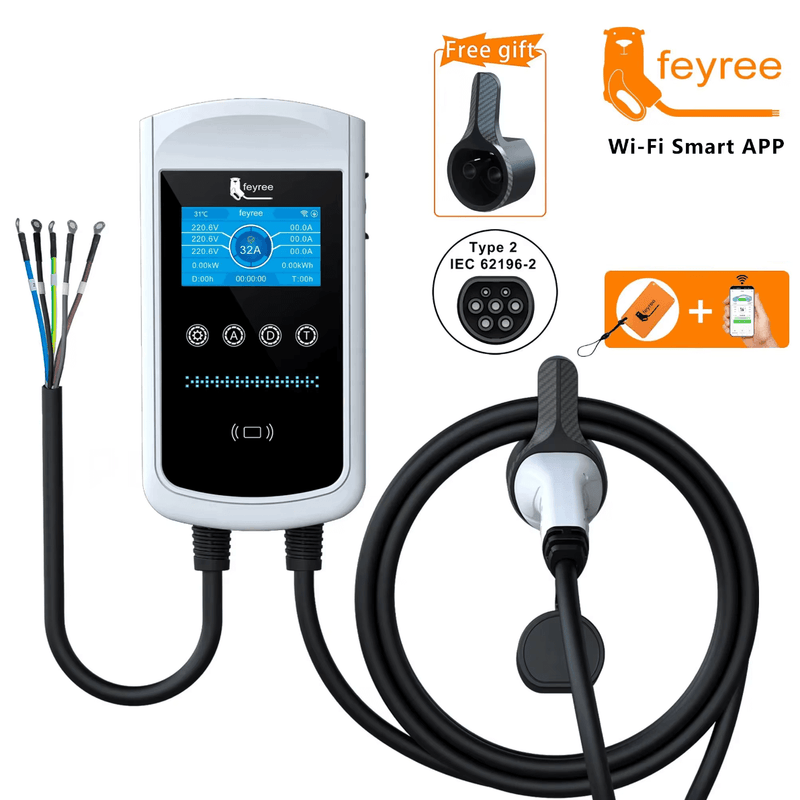 EV Wallbox Typ 2 11 kW – App & RFID | e - car - shop.ch