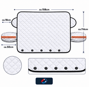 Frontscheibe Abdeckung mit Magneten 116x158cm | e-car-shop.ch