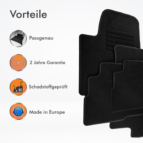 Tapis de sol en velours Tesla Model X à partir de 2016 (5 places)