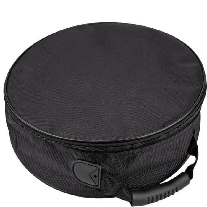 Round black storage bag with handle, ideal for organizing Type 2 EV charging cables.