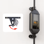 Kabelwandhalter mit Clipfunktion für EV - Ladekabel | e - car - shop.ch