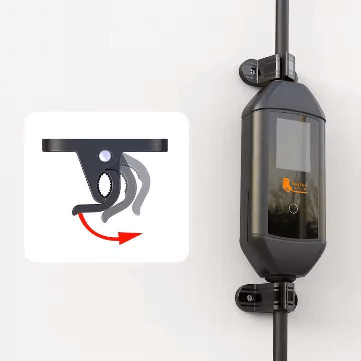Kabelwandhalter mit Clipfunktion für EV - Ladekabel | e - car - shop.ch
