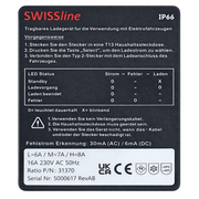 Ladekabel Electric Notladekabel T13 - Typ 2 Ratio Electric Swissline | e - car - shop.ch