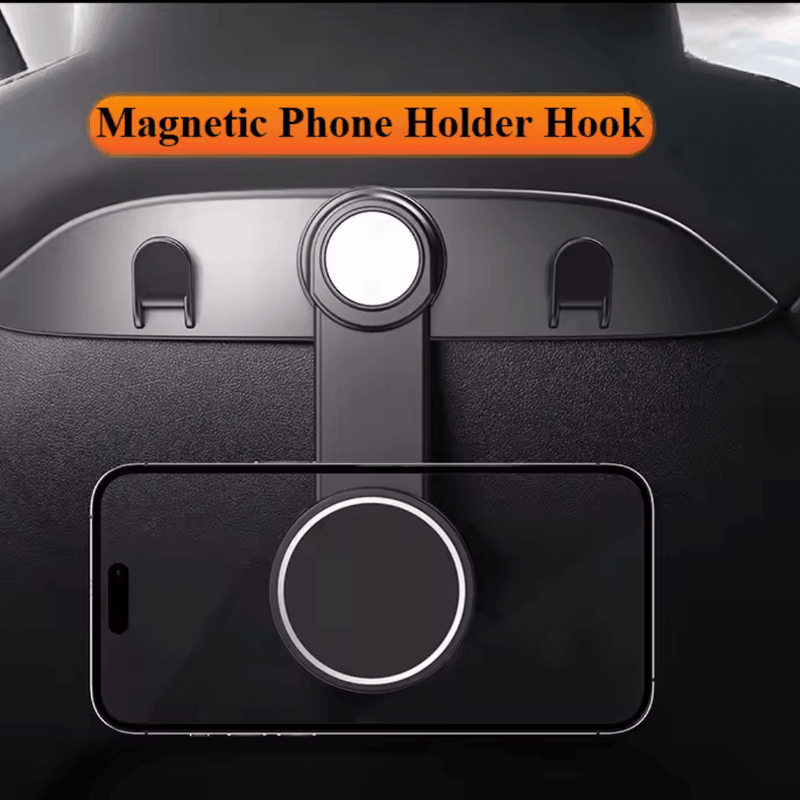 Magsafe Rückenlehnen - Handyhalter - drehbar mit Doppelhaken Tesla Model 3/Y · ab 2024/Juniper | e - car - shop.ch