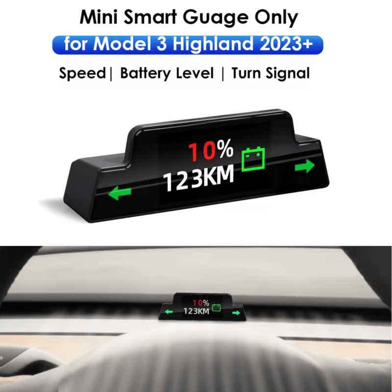 Mini Dashboard Display für Tesla Model 3 Highland | e - car - shop.ch