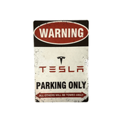 Parkschild TESLA PARKING ONLY | e - car - shop.ch