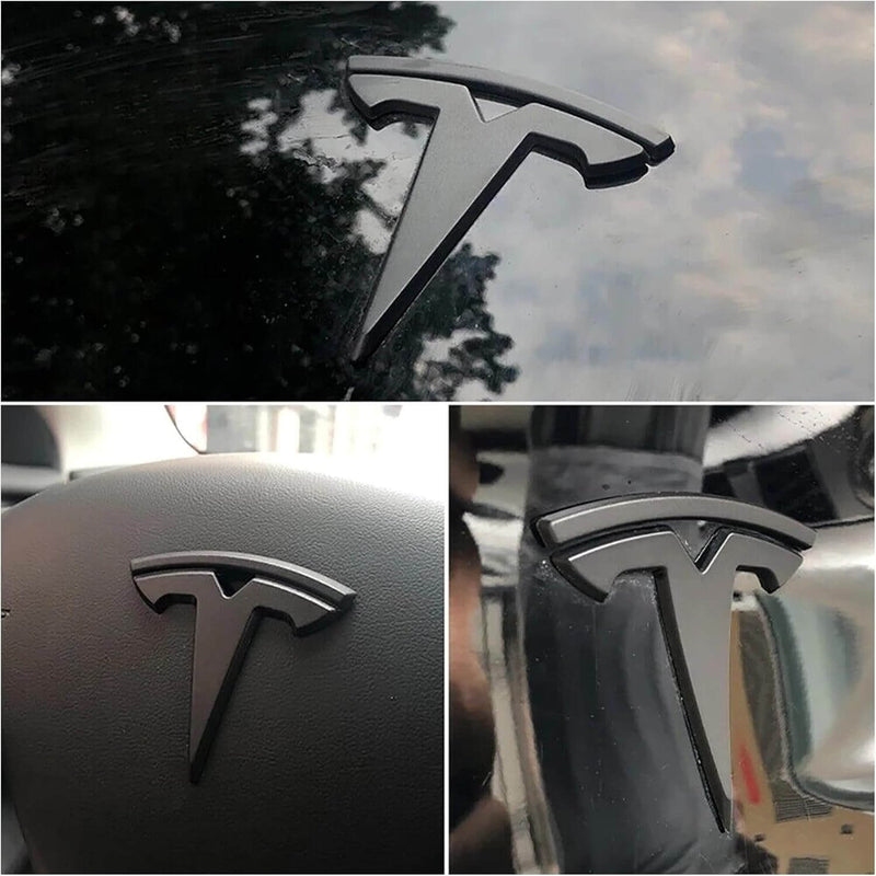 Tesla Logo Emblemset Model 3 | e - car - shop.ch
