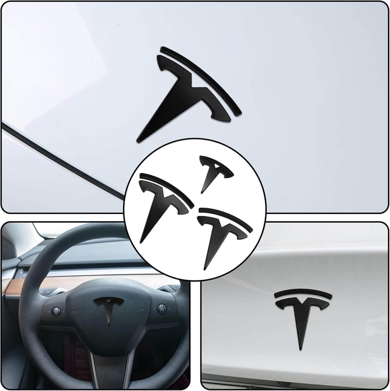Tesla Logo Emblemset Model 3 | e - car - shop.ch